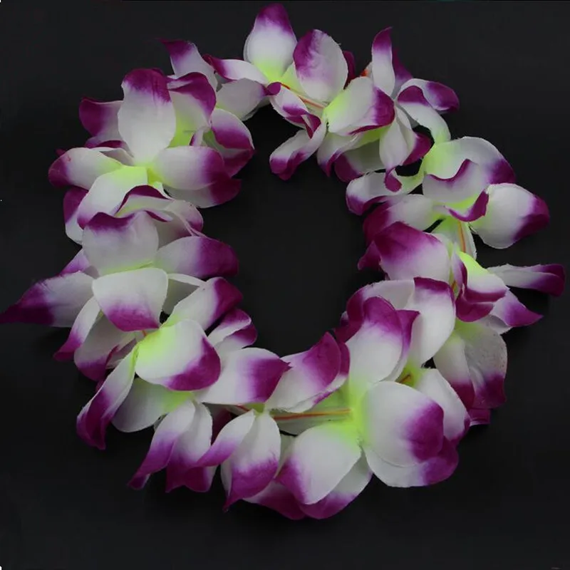 Женская гирлянда Leis Hawaii, мигающая, светодиодный, искусственная лента на голову с цветочным украшением, венок, венок, светящиеся вечерние, свадебные, рождественские