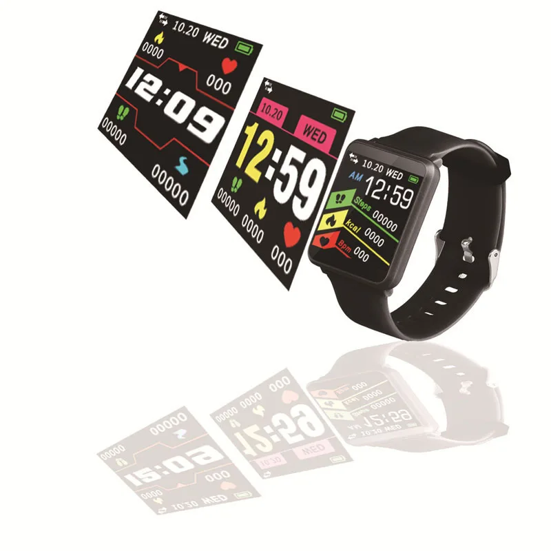 Reloj Mujer Color Screen Smart Watch Men Sports Watches Couple Waterproof Watch Woman Smart Bracelet Bluetooth Health Detection