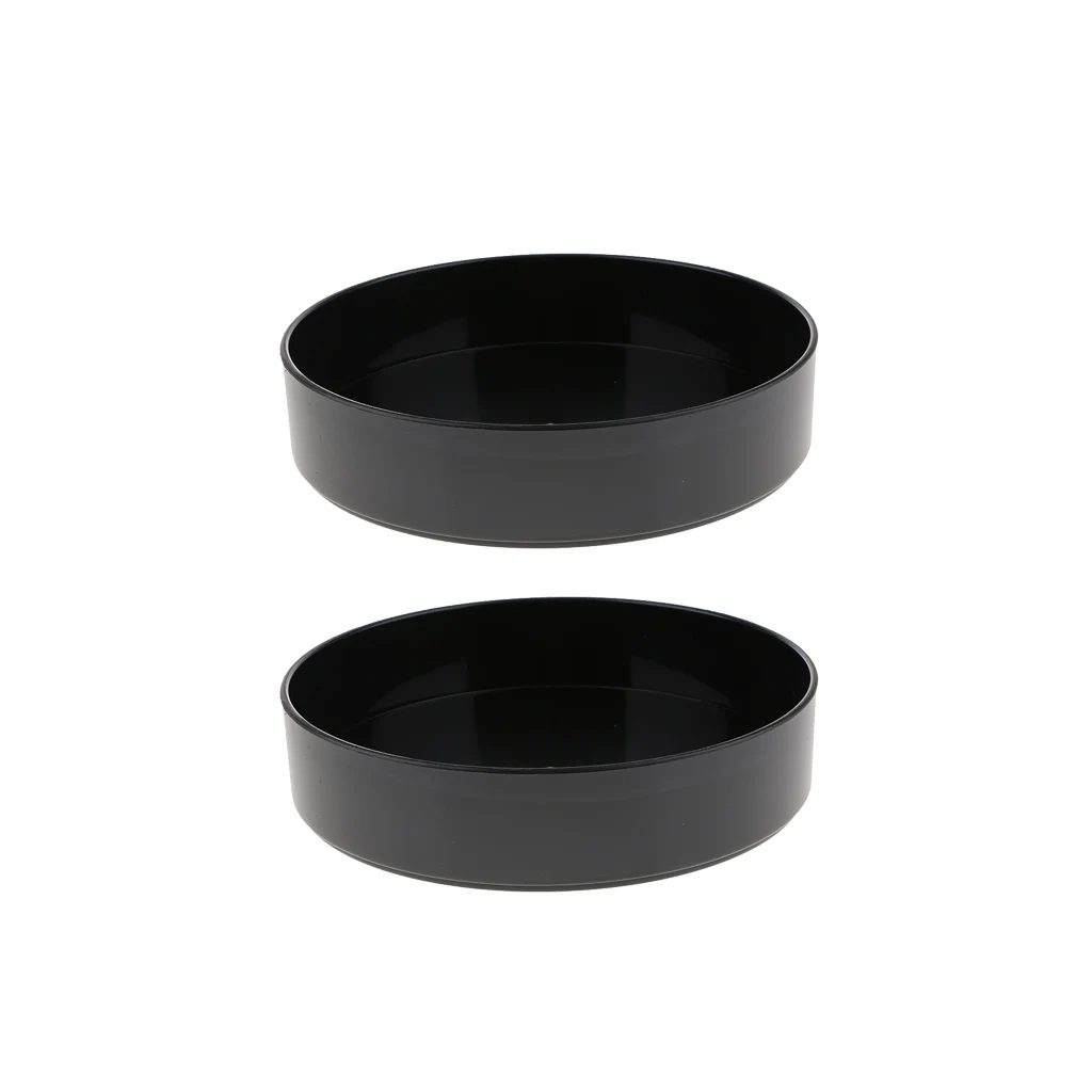 2xblack Dia.33cm Пластик круглый икебана ваза для цветов держатель Suiban горшок лоток арт