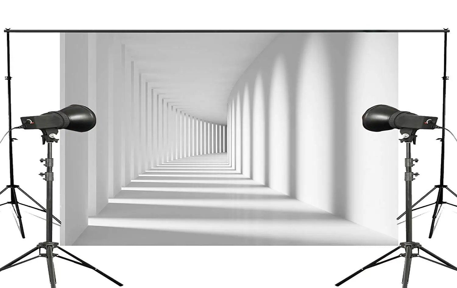 

Corridor Photography Background White Studio Backdrop Props Wall Architecture Photography Backdrop 5x7ft