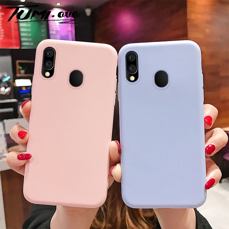 

Ultra thin Solid Color Case For Samsung Galaxy A10 A10E A20 A20E A30 A40 A50 A60 A70 M10 M20 M30 M40 Soft TPU Cover Phone Cases