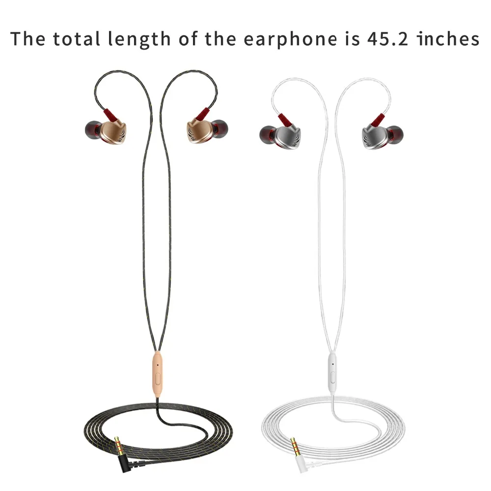 Wired Earphones VPB V11 Sport Earphone Super Bass 3.5mm Crack Earphone Earbud with Microphone Hands Free Headset for Samsung