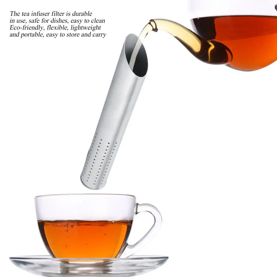 304 нержавеющая сталь чай заварочный Креативный дизайн трубы Металлический Чайный фильтр для кружки необычный фильтр для пуэр чай травяной чай аксессуары