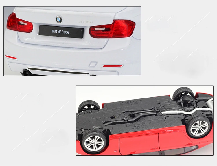 WELLY 1:24 Высокая Имитация классический литой автомобиль BMW 335i/535i металлический сплав модель автомобиля для детей подарок игрушка автомобиль коллекция