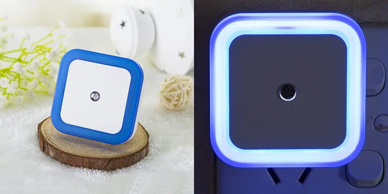 Baby LED night light auto with sensor lamp control 220V EU plug wall lights bedside lamps Backlight for toilet (7)