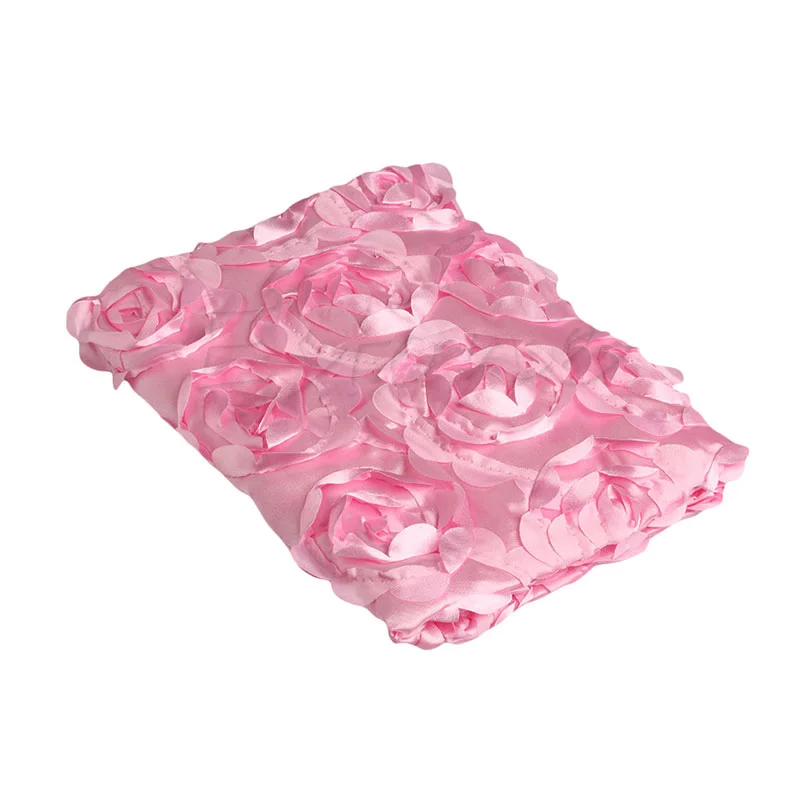 Newborn Photography Props Rug Baby Photo Rose Flower Backdrop Plush Blanket