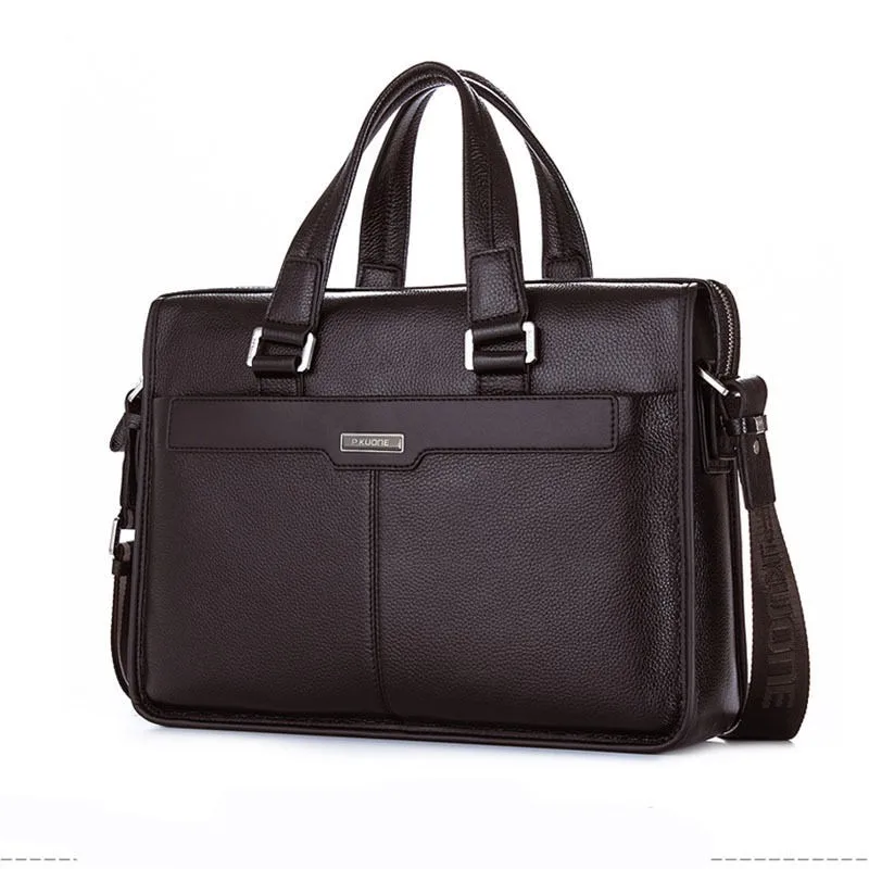 Для Мужчин's пояса из натуральной кожи для 15,6 "ноутбук портфели посланник бизнес сумка большой размеры высокое качество