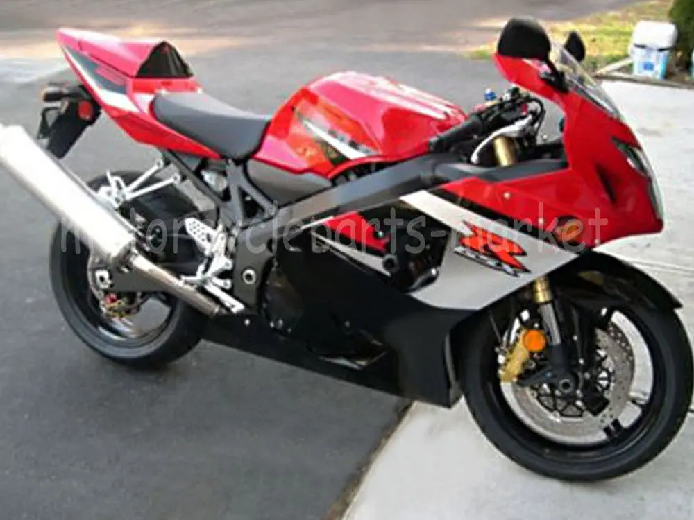 Red ABS Plastic Injection Molding Fairing Complete Bodywork Kit For Suzuki GSXR 600 750 2004-2005 Motorcycle Full Fairings | Автомобили и