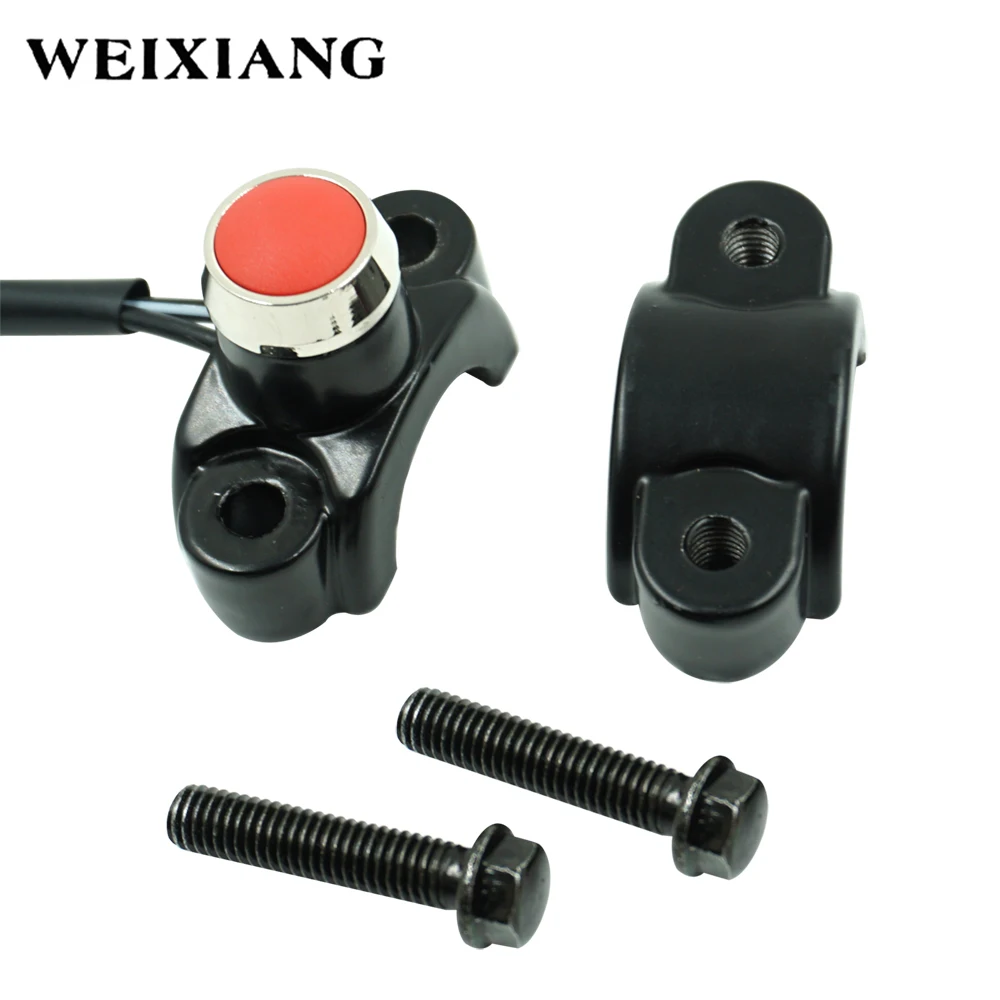 Waterproof Motorcycle 7/8" 22mm Handlebar Headlight Fog Spot Light ON OFF Switch