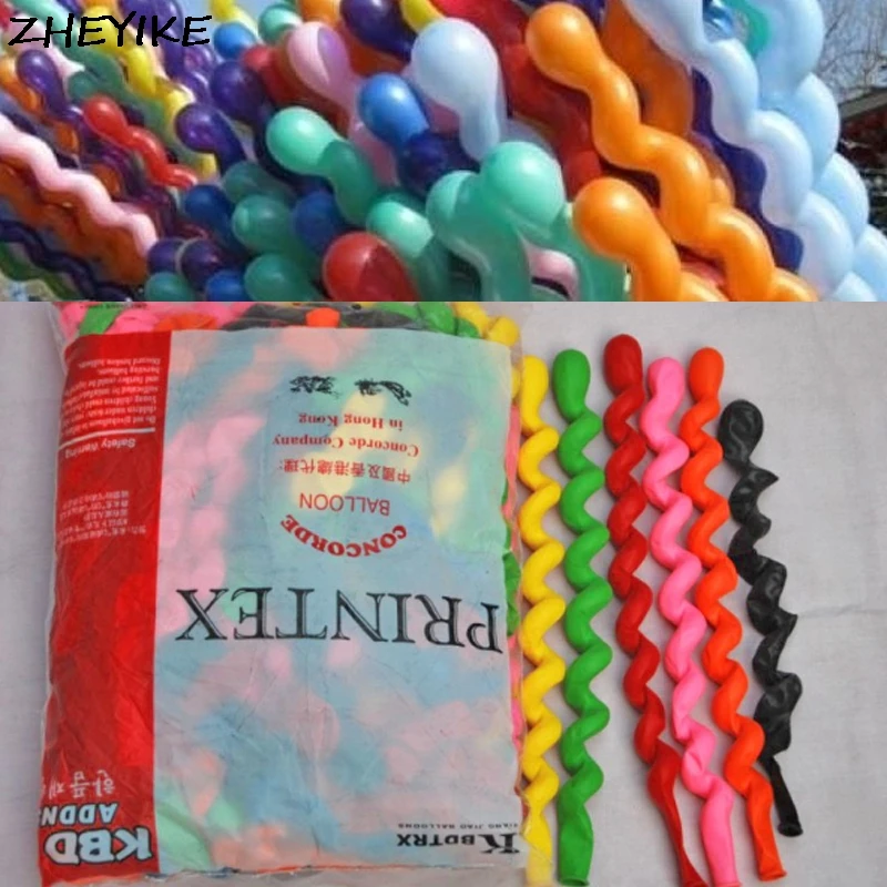 ZHEYIKE 5 шт./лот Balony баллон латекс резиновая Спираль Воздушные шары украшения Одежда