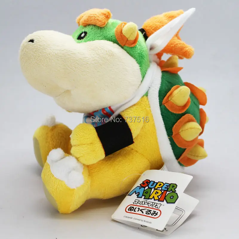 Super Mario Brothers 5/" Goomba /& 7/" Bowser Jr Koopa Soft Plush Toy Doll New//wt