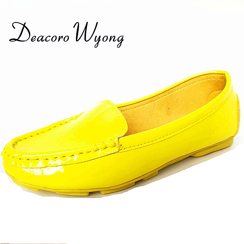 Buy Fashion Fluorescent yellow Peas shoes woman Free