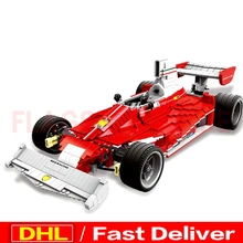 XINGBAO 03023 игрушка leping подлинные красные силовые гонки автомобиль набор строительных блоков кирпичи развивающие leyingstoys в качестве рождественского подарка детей