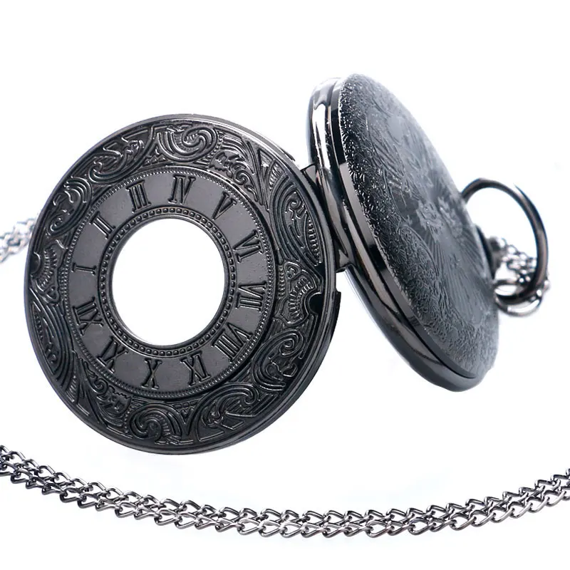 Classico-Nero-Hollow-Caso-Numero-Romano-Quadrante-Display-Al-Quarzo-Fob-Orologi-Da-Tasca-con-la (3)
