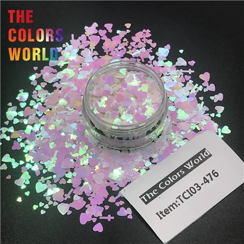 TCI03-476 200g TCT-057 любовь и крест Mix Форма 12 различных перламутровые детали цвет блеск для дизайн ногтей украшения макияж лицевой DIY - Цвет: TCI03-476 200g