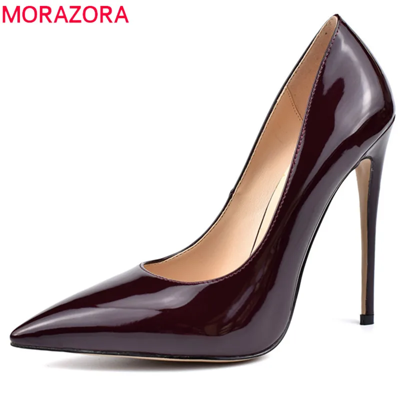 

MORAZORA 2019 hot sale women pumps pointed toe spring summer shoes shallow sexy stiletto high heels party wedding shoes woman