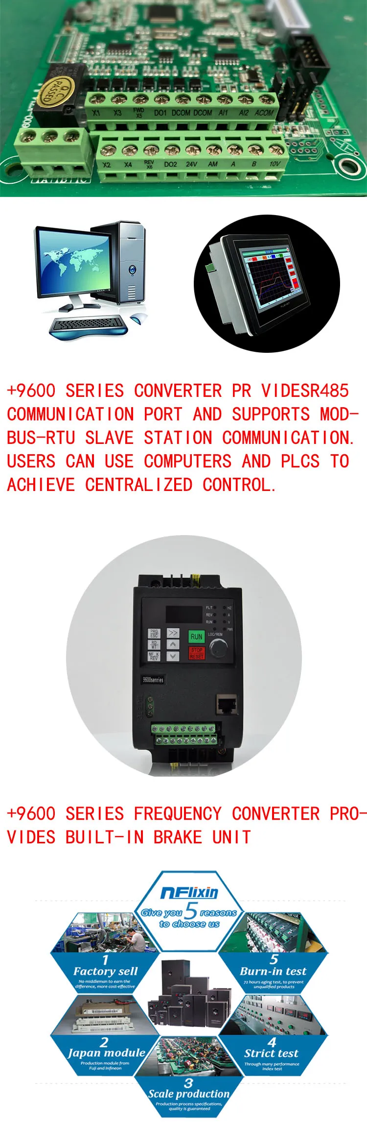 380 В 7.5kw VFD инвертор с переменной частотой/VFD 10HP вход 10HP выход CNC шпиндель драйвер регулировка скорости вращения шпинделя