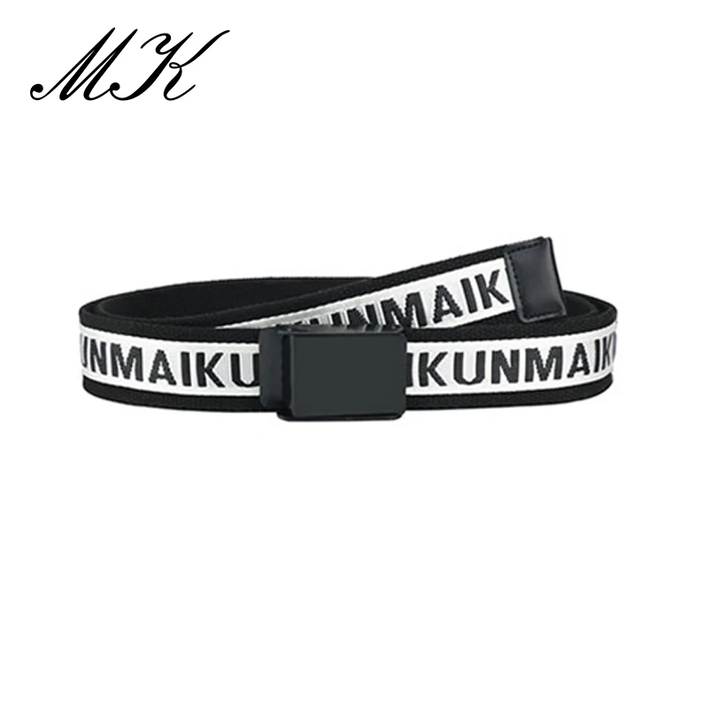 

Maikun Men Canvas Belts Casual Harajuku Men Belts Tactical Metal Buckle Men Belts For Jeans Shirts Long Belt