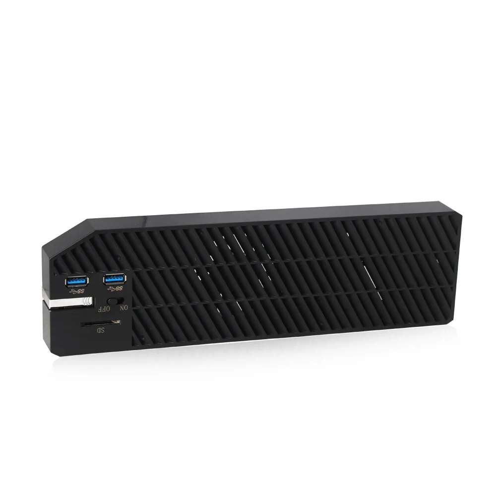  Multifuncional externo 25 pulgadas SATA HDD/SSD expansión de la carcasa con 2 HUB USB 30 y ventilad