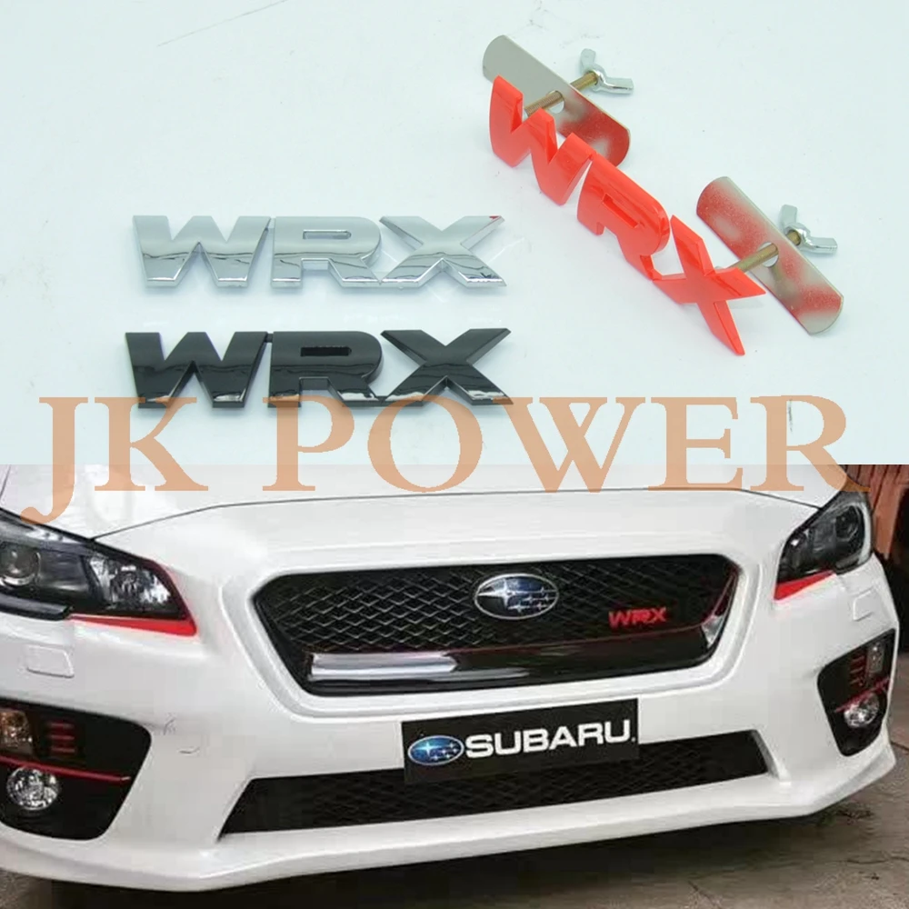 JK Универсальный 1 комплект 3D ABS WRX наклейка для передней решетки радиатора эмблема значок для SUBARU LEGACY Forester ралли WRX WRC Impreza