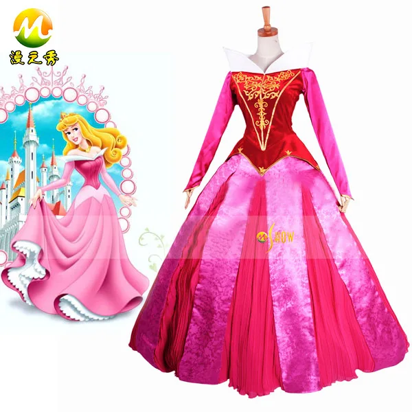 New Arrival Sleeping Beauty Aurora Briar Rose Cosplay Costumes Womans