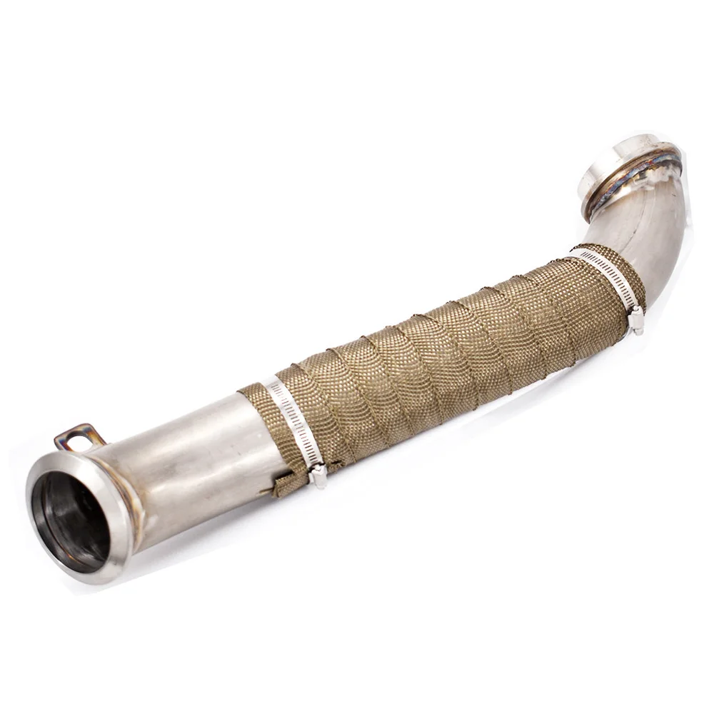 Downpipe de Aço Apto para 2004.5-2010 Duramax Inoxidável Lly Lbz Lmm 6.6l 3 gm 2 6.6l duramax 3