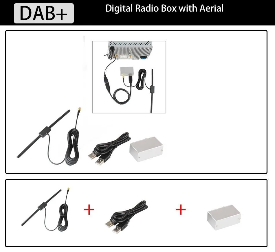 Внешний DAB+ Радио Антенна для Android автомобильный DVD gps блок мультимедийный плеер