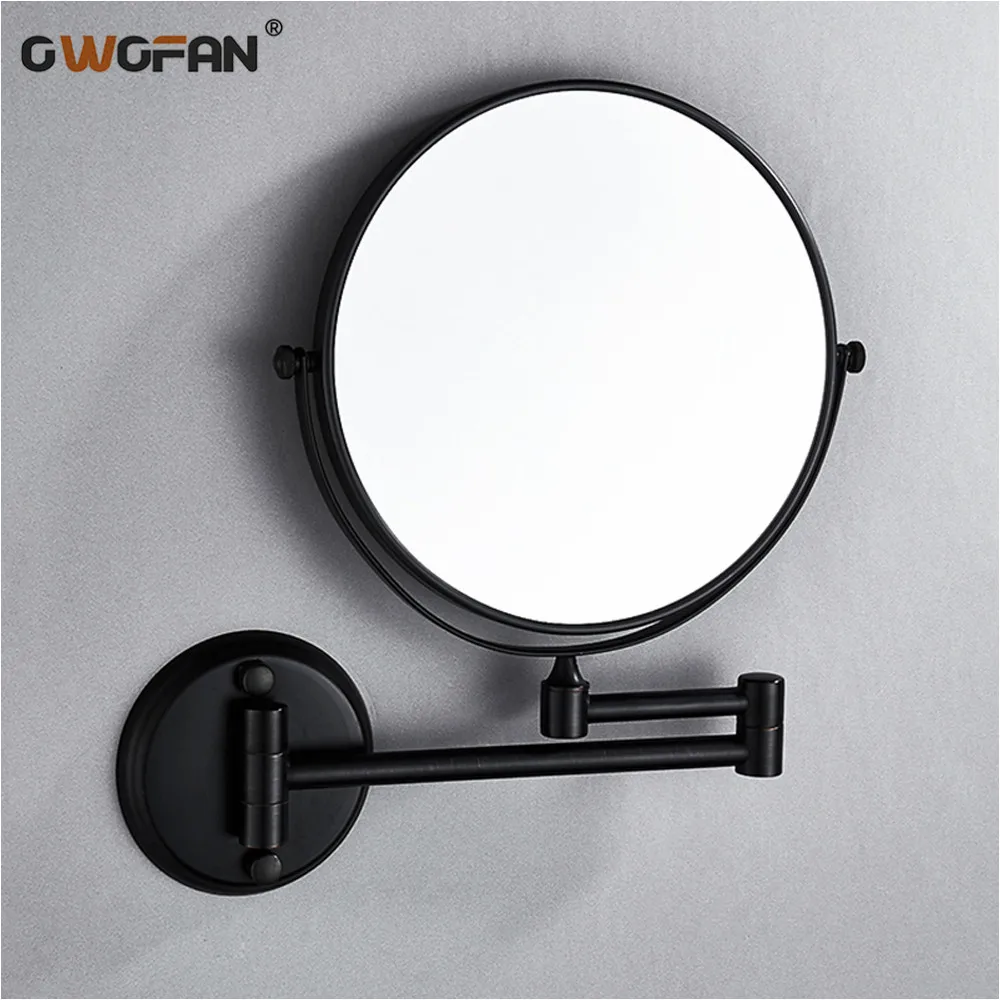 Billige Bad Spiegel 8 Zoll Folding Schwarz Bad Spiegel 7 \