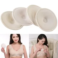 8Pcs/lot White Soft Absorbent Cotton Washable Reusable Breastfeeding Breast Nursing Pads Wholesale 2