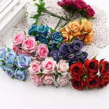 30 шт Искусственный 8 см бутон розы дома вечерние украшения свадебные звезда вечерние тканевые цветы стена поставщиков домашний сад DIY