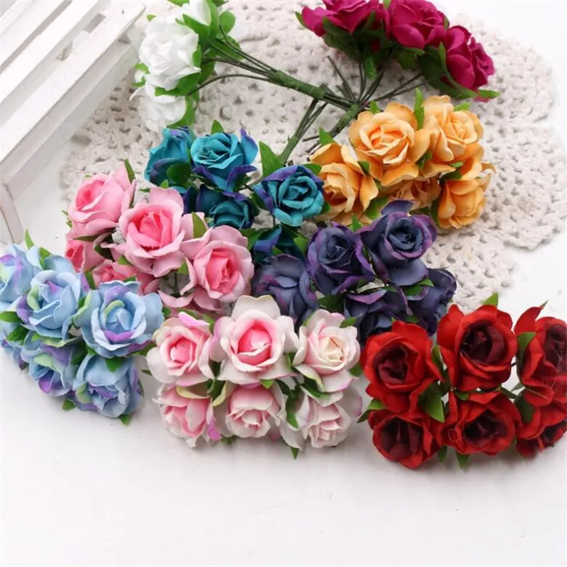 30PCS Artificial 8cm Rose Flower Head Home Party Decoration Wedding Star Cloth Flowers Wall Suppliers Garden DIY | Дом и сад