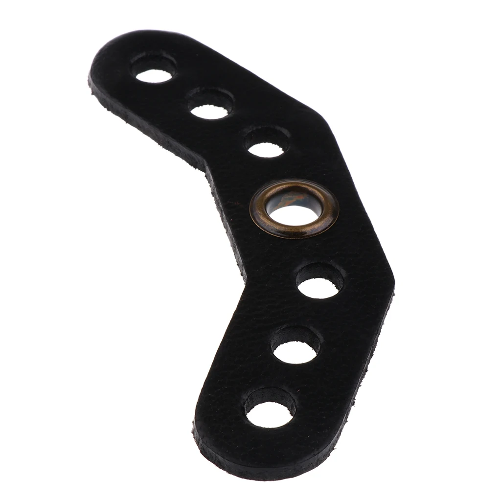 Footful Archery Bow Wrist Sling Leather Yoke Bracket Mount Outdoor Hunting Accessories Black/Brown