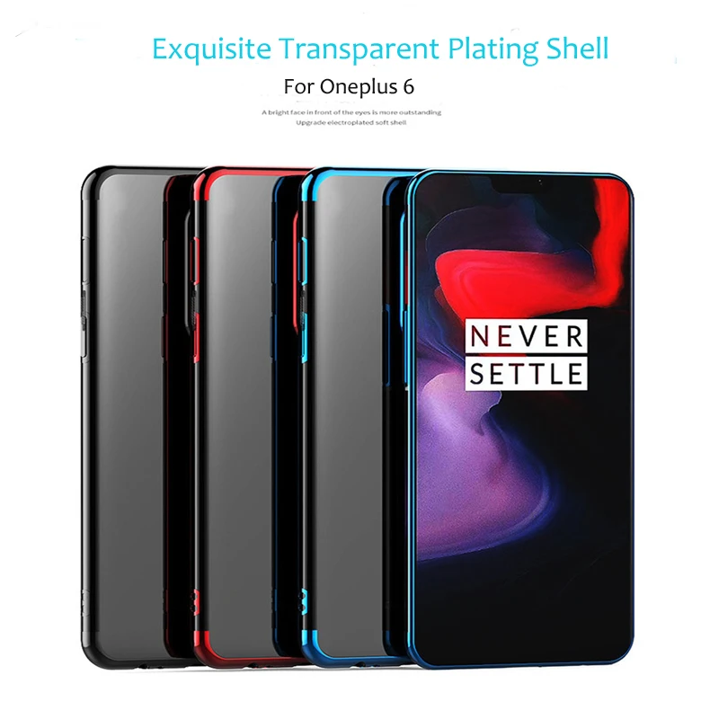 Для чехлов на Coque Oneplus 6 One Plus Чехлы заднюю панель из ТПУ силикона мягкие Роскошные