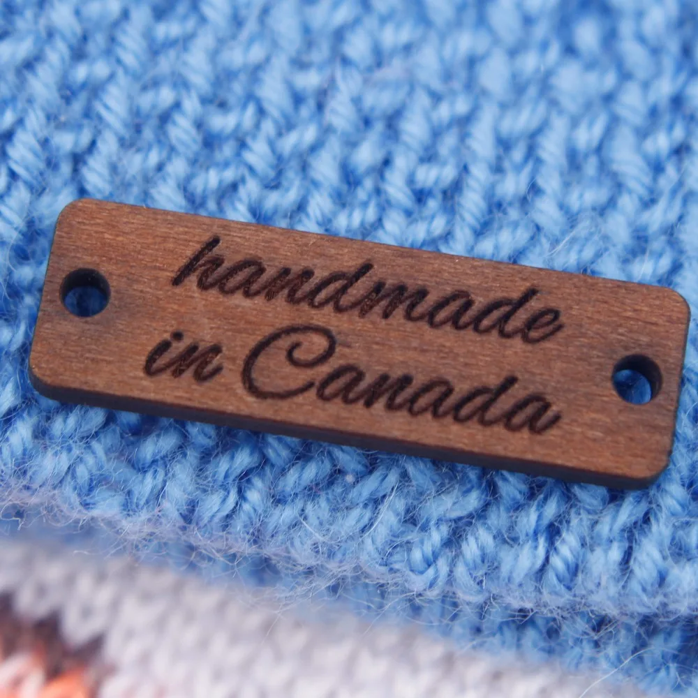 

Personalized Product Logo, Personalized Wood Product Logo, Personalized Product Tags for Kniting (WDBQ072)