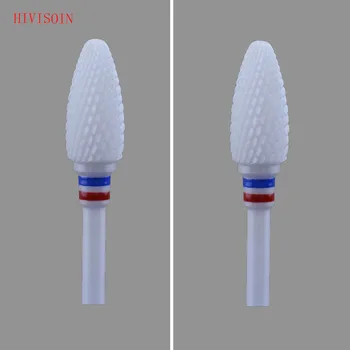 

2Pcs/Lot White Zirconia Ceramic Dental Lab Burs - Bullet Shape - Cross cut F (0601.060)