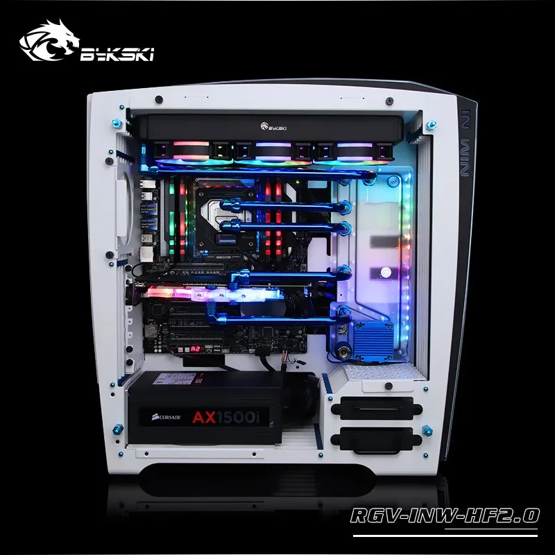 

BYKSKI Acrylic Tank use for IN WIN H-Frame2.0 Computer Case / 3PIN 5V D-RGB / Combo DDC Pump Cool Water Channel Solution