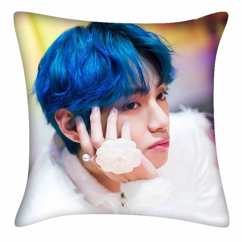 

Kpop Bangtan Boys Pillow Case MAP OF THE SOUL : PERSONA Boy With Luv Double Sides Pattern Sofa Throw Cushion Cover