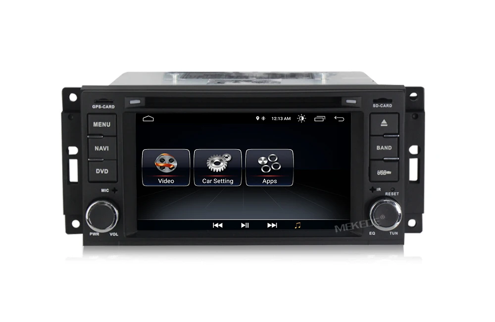 Top MEKEDE Android 8.1  Car GPS navigation DVD player For JEEP Wrangler Compass Patriot Grand Cherokee Commander Dodg free shipping 24