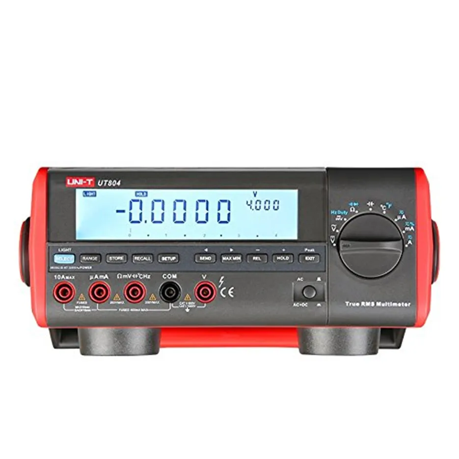 

UT804 Desktop Digital Multimeter 1000V 10A 39999 High-Precision Multimeter Resistance Capacitance Frequency Tempera