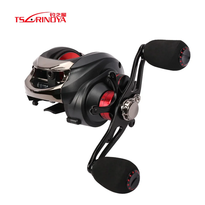 

TSURINOYA MX Bait casting Reel 13+1BB 6.3:1 CNC aluminum Spool Centrifugal Brake 198g NMB Bearing Water Drop reel
