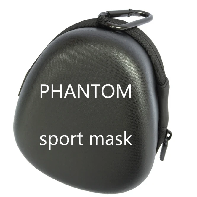 

Drop Shipping Hot Sale Good Quality Men Women Phantom Portable Packing Style Sport Outdoor Mask With EVA Bag And Mask Black