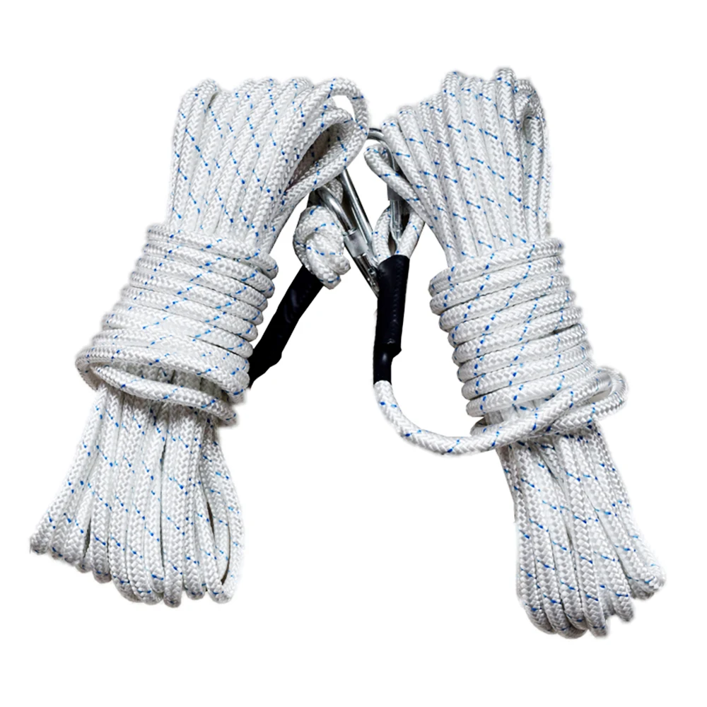 

10/20 Meters Outdoor Climbing Rope 12mm Diameter Static Rock Climbing Rope High Strength Safety Rope Fire Safety Braided Cord