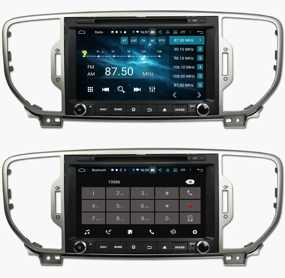 Sale KANOR Android 9.0 Octa Core 4+32g Car DVD Player for KIA Sportage 2016 car radio audio video player 2 din gps navigation 16