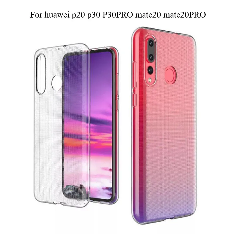 Прозрачный чехол из ТПУ для huawei P30 Pro P20 прозрачный Ультратонкий телефона мягкого