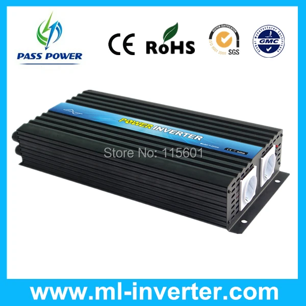 2500W Pure Sine Wave Power Inverter 96V/110V DC to 220V/240V AC Battery Inverter 