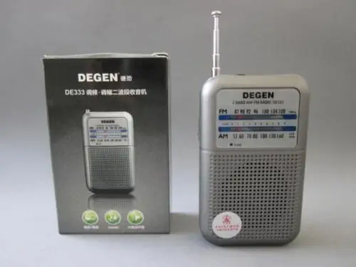 Карманный мини DEGEN DE333 FM/AM Два диапазона портативный мини размер радиоприемник