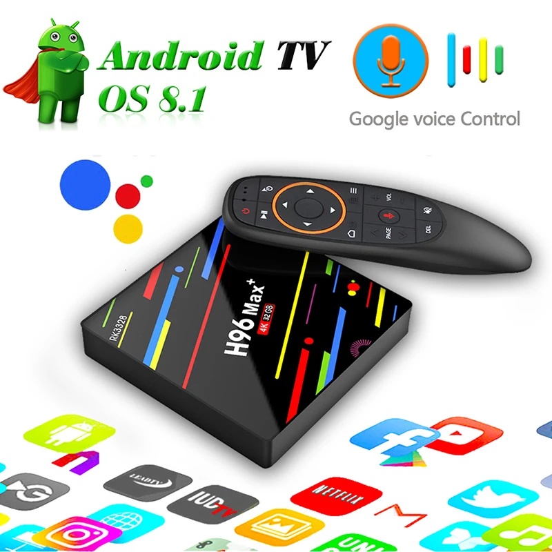 H96 MAX Plus TV BOX Android 8.1 Smart 4K Quad Core HDR Movie 4G 32G 4G 64G 2018 tvbox Media Player Voice Control Set-top Box H96 MAX Plus TV BOX Android 8.1 Smart 4K Quad Core HDR Movie 4G 32G 4G 64G 2018 tvbox Media Player Voice Control Set-top Box