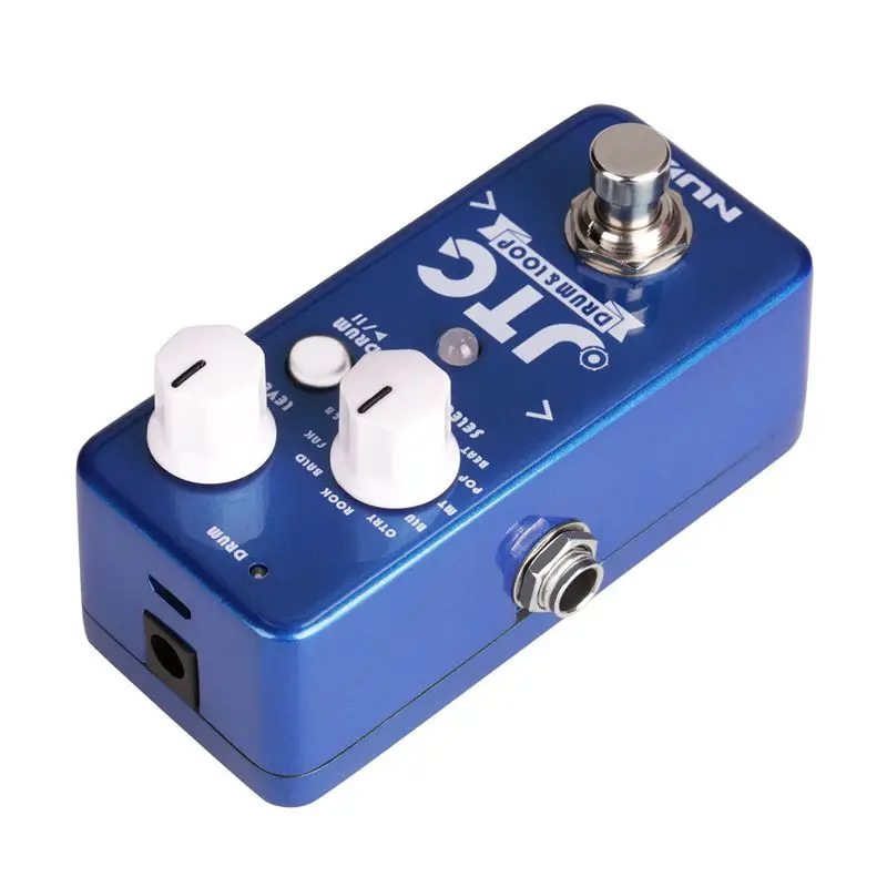 

NUX NDL-2 JTC Drum Loop Guitar Effect Pedal Looper 6 Minutes Recording Time 10 Drum Rhythms Smart Tap Tempo Drum Machine