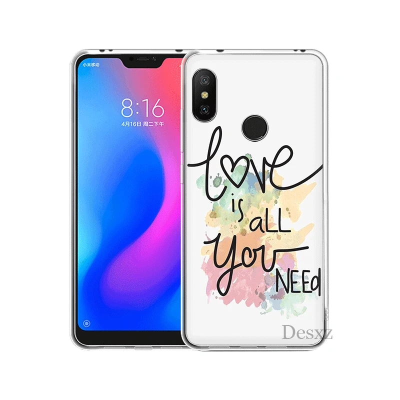 Чехол чехол для Xiaomi mi 5 5S 6 5X6X8 SE A1 A2 x 2S F1 Lite красивые слова Жесткий