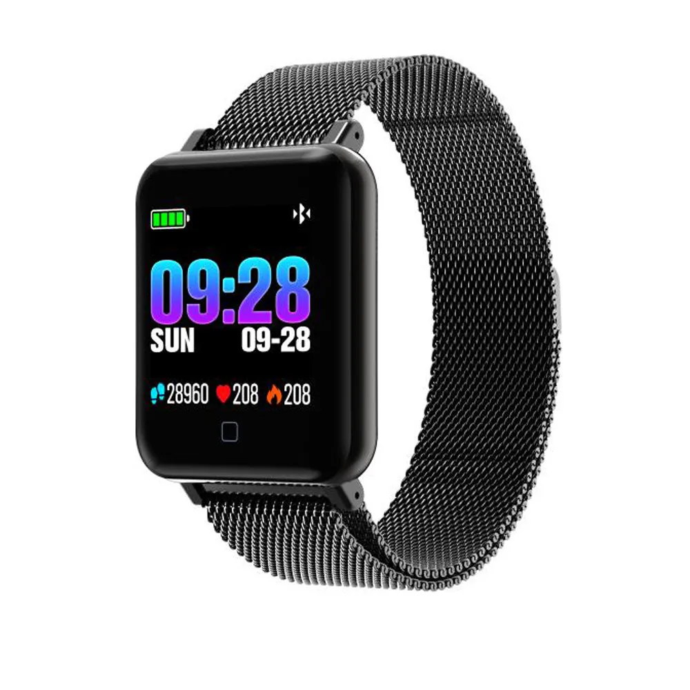 2019 New Men Women Fitness Smart Bracelet Heart Rate Monitor Fitness Exercise Tracker Heart Rate Pedometer For IOS Android #A